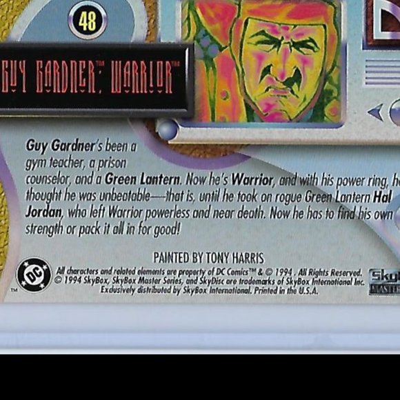 DC Comics SkyBox Master Series Trading Cards - Guy Gardner to - Picture 8 of 8